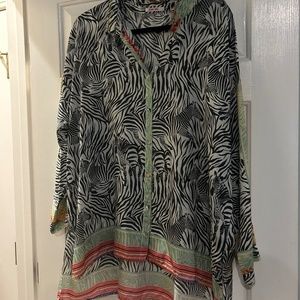 Johnny Was Tunic Silk top